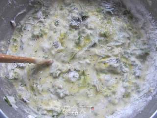 春天的美味---白蒿鸡蛋饼的做法步骤：4