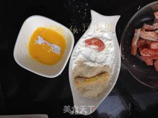 脆炸三文鱼的做法步骤：3