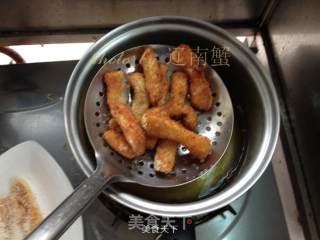 脆炸三文鱼的做法步骤：6
