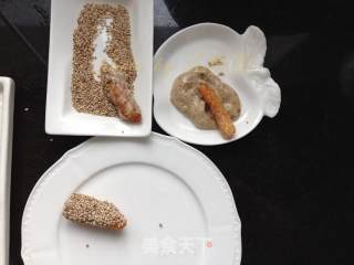 脆炸三文鱼的做法步骤：8