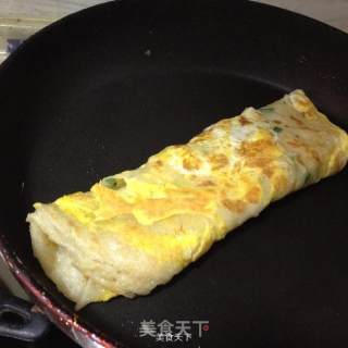 鸡蛋饼的做法步骤：5
