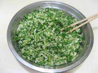油菜香菇素馅饺子的做法步骤：3