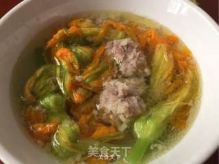 南瓜花汤的做法步骤：5