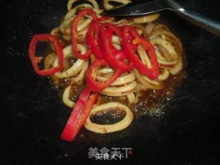香辣鱿鱼圈的做法步骤：7