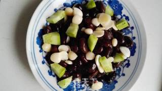 黄瓜杏仁拌纳豆的做法步骤：3