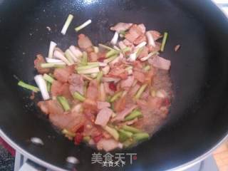 香葱炒肉的做法步骤：6