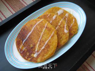 南瓜糯米饼——简单到没朋友的早餐小饼的做法步骤：8