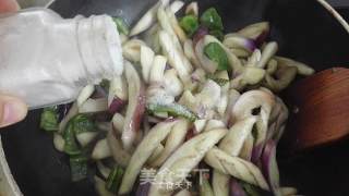 妈妈的味道——辣椒炒茄子的做法步骤：9