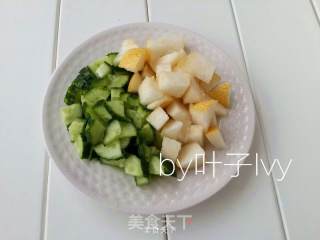 夏季青瓜梨子汁的做法步骤：2