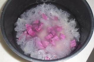 紫薯银耳羹的做法步骤：3