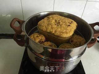 南瓜果仁发糕的做法步骤：8