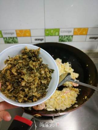 虾仁酸菜糯米饭的做法步骤：6