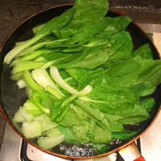 香菇炒青菜的做法步骤：4