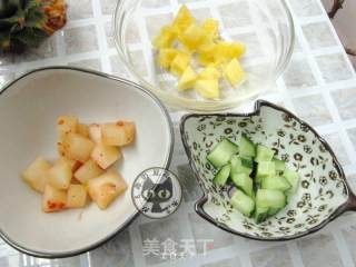 蜜汁菠萝酱意面的做法步骤：1