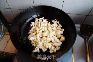 茄汁花菜肉丝的做法步骤：4