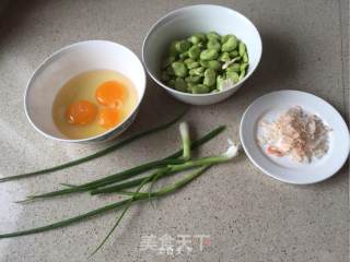 【蚕豆鸡蛋花】的做法步骤：1