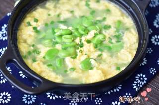 【蚕豆鸡蛋花】的做法步骤：7