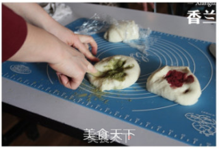 三色土司的做法步骤：3