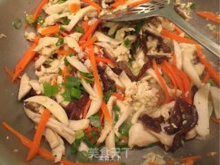 鸡肉丝杏鲍菇的做法步骤：7