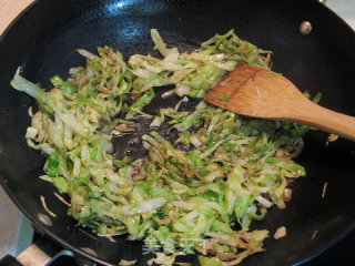 包菜牛肉炒面的做法步骤：16
