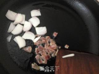 松茸生炒糯米饭的做法步骤：9