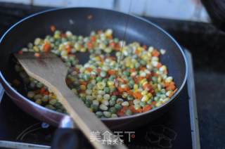 火腿玉米丁的做法步骤：7