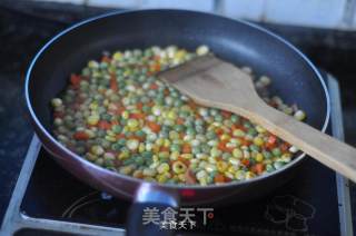 火腿玉米丁的做法步骤：8
