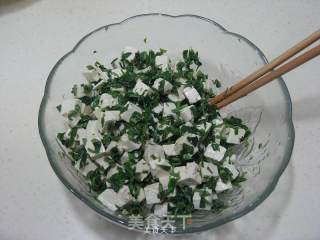 香椿拌豆腐的做法步骤：6
