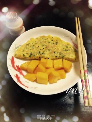 葱香鸡蛋饼的做法步骤：5