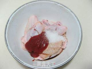 烤番茄鸡翅的做法步骤：3
