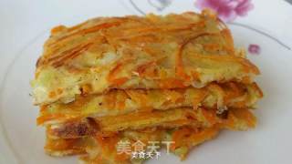 胡萝卜丝饼的做法步骤：7