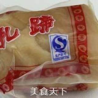凉拌水晶扎蹄  特色湘食味的做法步骤：1