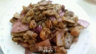洋葱爆鸡胗的做法步骤：7