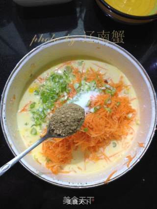 胡萝卜鸡蛋饼的做法步骤：6