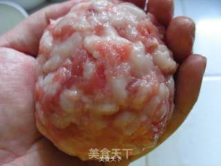 番茄狮子头的做法步骤：3