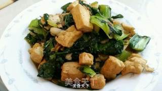 青菜油豆腐的做法步骤：9