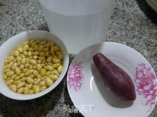 紫薯豆浆的做法步骤：1