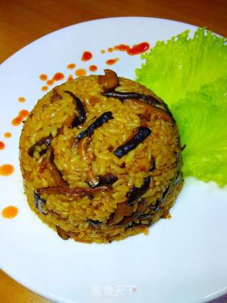 香菇油饭的做法步骤：12