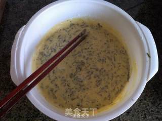 香椿芽鸡蛋饼的做法步骤：5