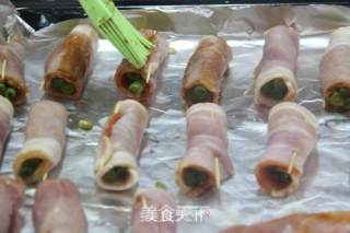 培根卷豆角的做法步骤：8