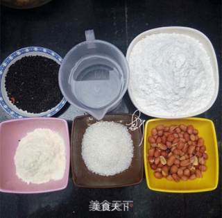花生芝麻糍粑卷的做法步骤：1