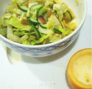 橙香鲜虾沙拉的做法步骤：4