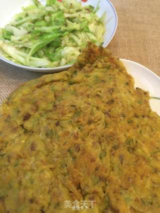 高山洋槐鸡蛋饼的做法步骤：10