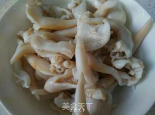 鸟贝炒笋丝的做法步骤：2