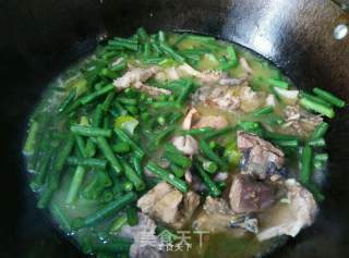 五花肉炒豇豆的做法步骤：3