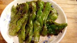 豆豉爆青椒的做法步骤：3
