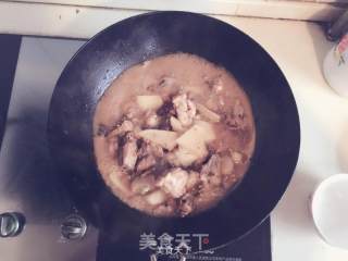 白萝卜炖鸡块的做法步骤：6