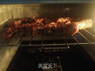 微波炉烤排骨的做法步骤：1