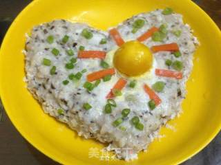 香菇咸蛋蒸肉饼~ 你是我的小呀小太阳^_^的做法步骤：8