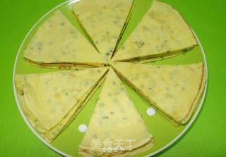 韭菜鸡蛋饼的做法步骤：9